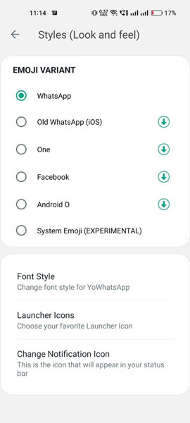 yo whatsapp old version 2018