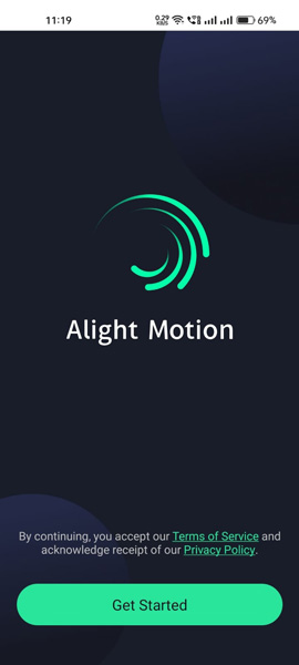 Alight motion logo