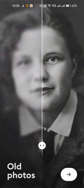 Conversion of old photos into colored