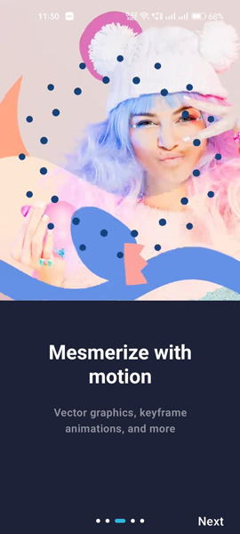 Mesmerize with motion