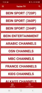 yacine tv sport live bein sport download